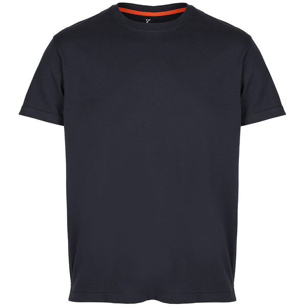 Mens Tailor's Tee in Midnight Blue premium cotton | front view | Xavier Athletica