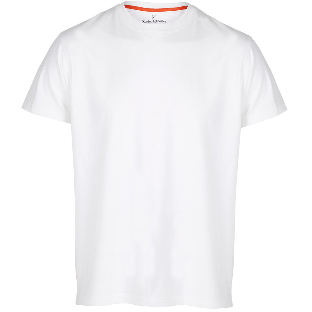 Mens Tailor's Tee in White premium cotton | front view | Xavier Athletica