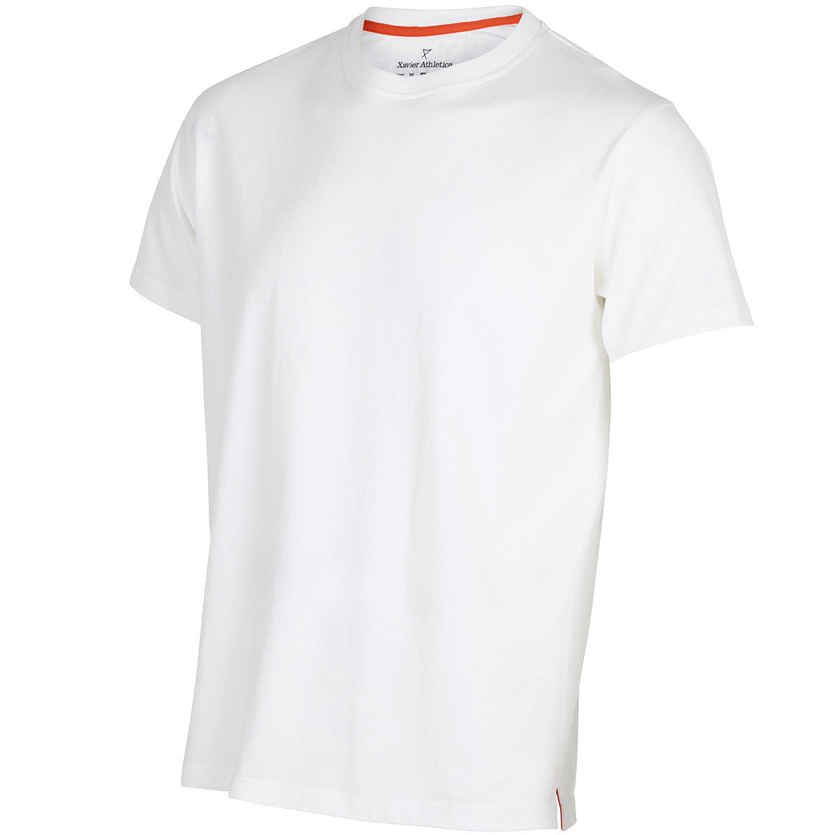 Mens Tailor's Tee in White premium cotton | side view | Xavier Athletica